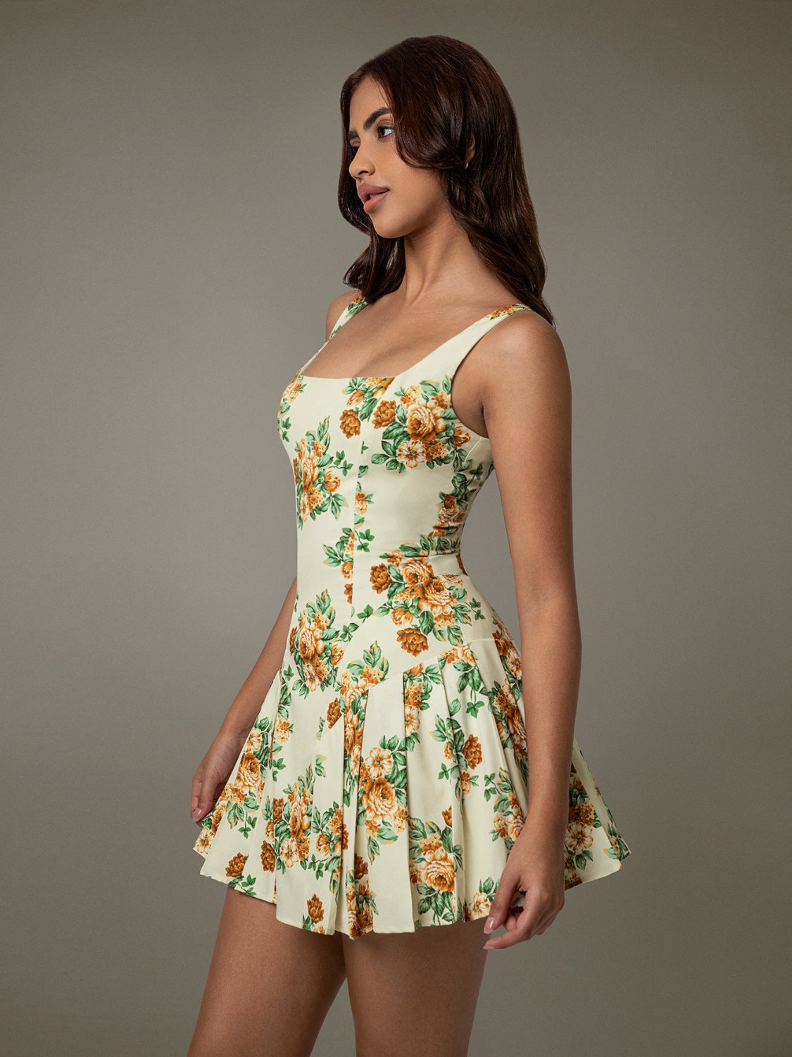 Floral Mini Corset Dress