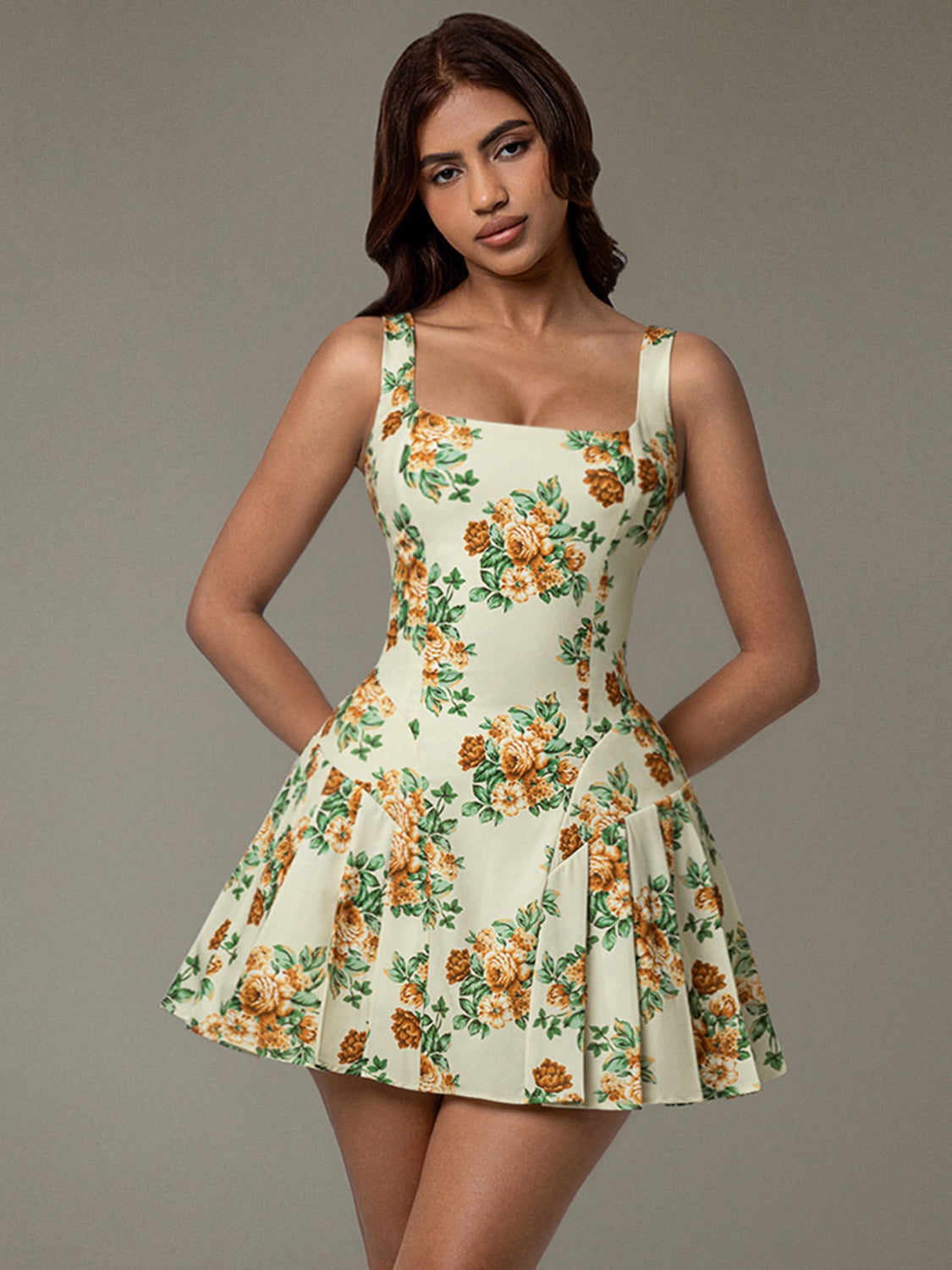 Floral Mini Corset Dress