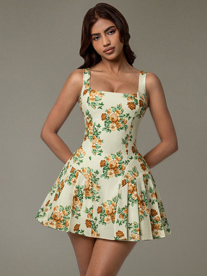 Floral Mini Corset Dress