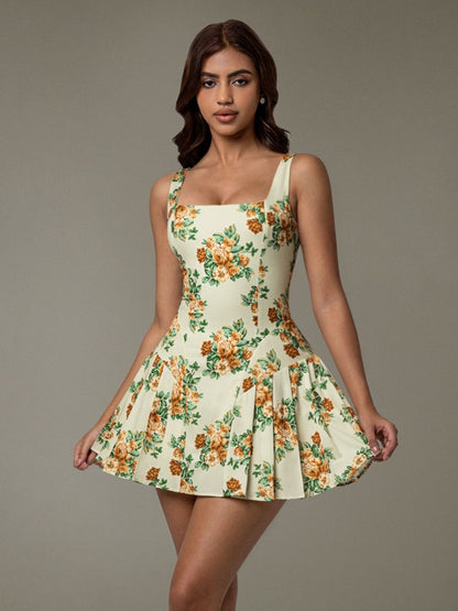 Floral Mini Corset Dress