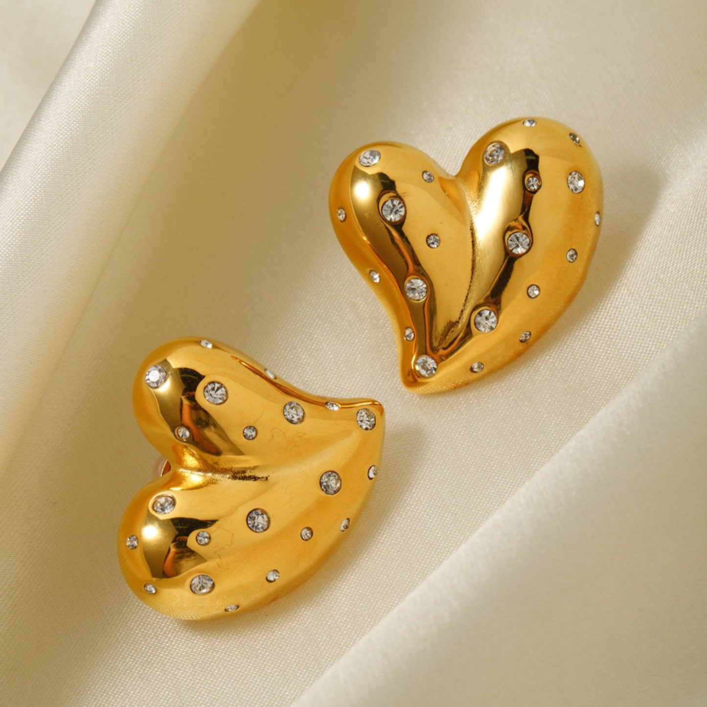 Heart Zircon Earrings