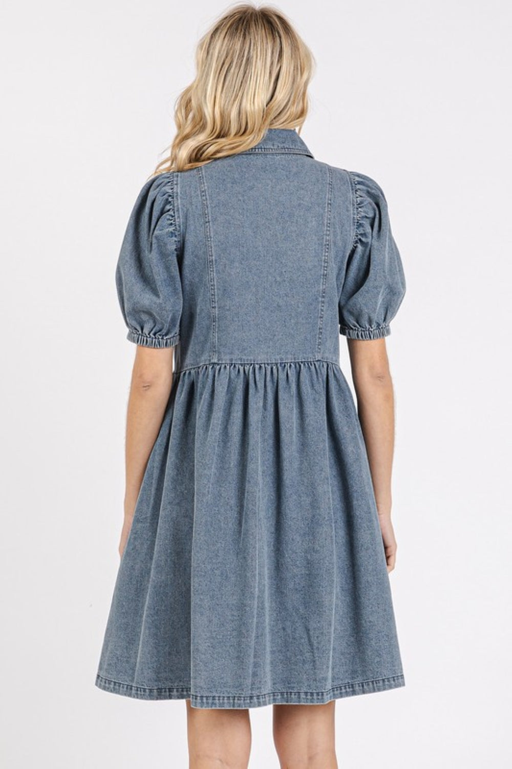 Button Down Denim Dress