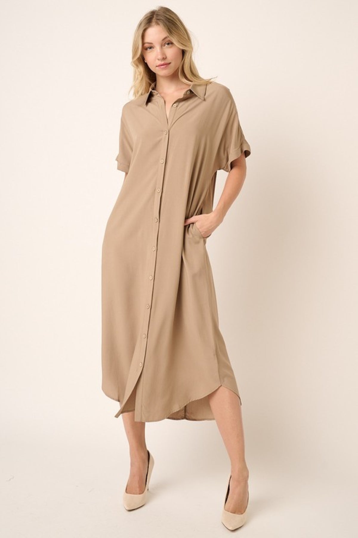 Dolman Shirt Dress