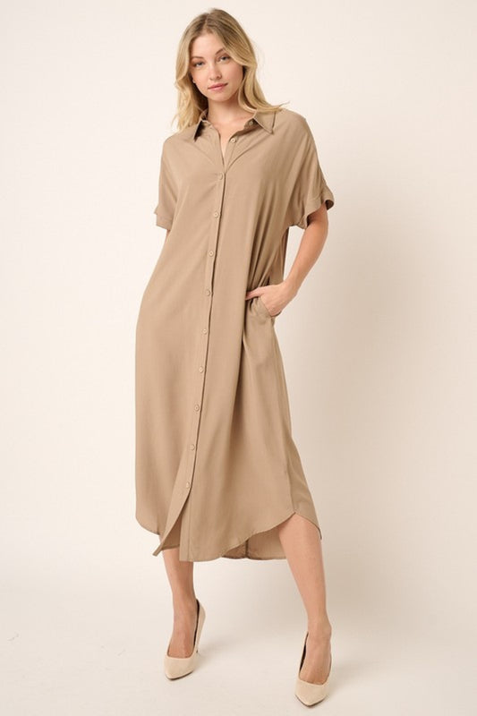 Dolman Shirt Dress