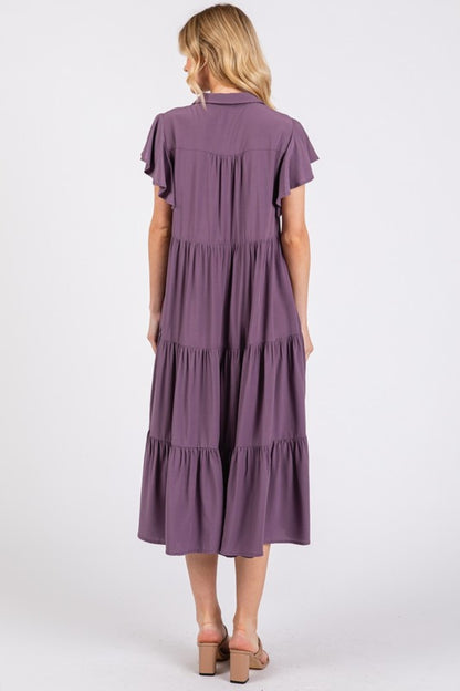 Tiered Midi Dress