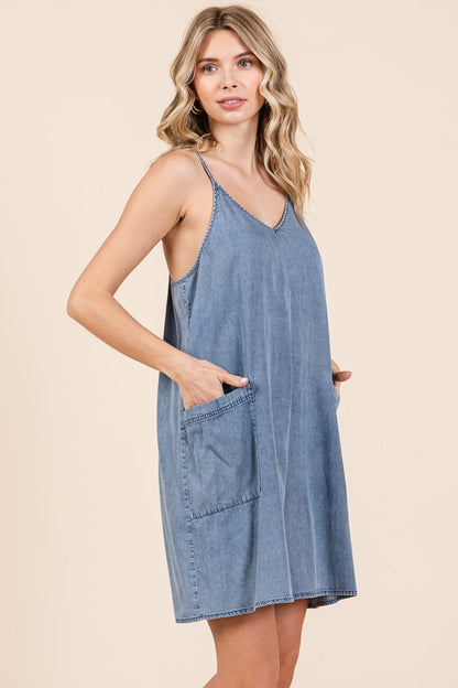 Mini Cami Denim Dress