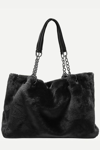 Faux Fur Tote Bag